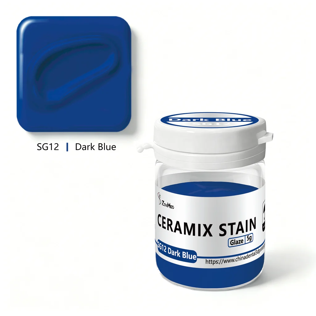 ZonMed Ceramix Stain SG12 Dark Blue - Professional Dental Ceramic Coloring Paste