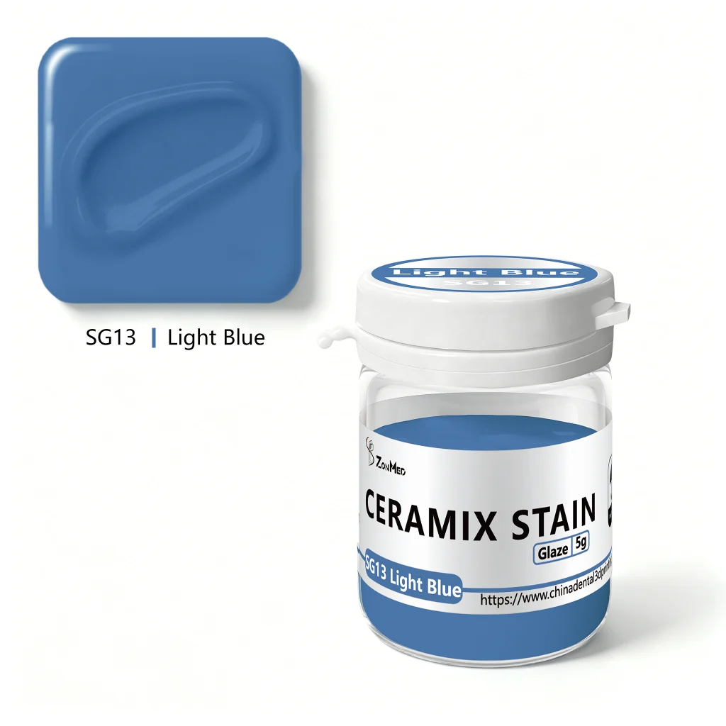 ZonMed Ceramix Stain SG13 Light Blue - Professional Dental Ceramic Coloring Paste