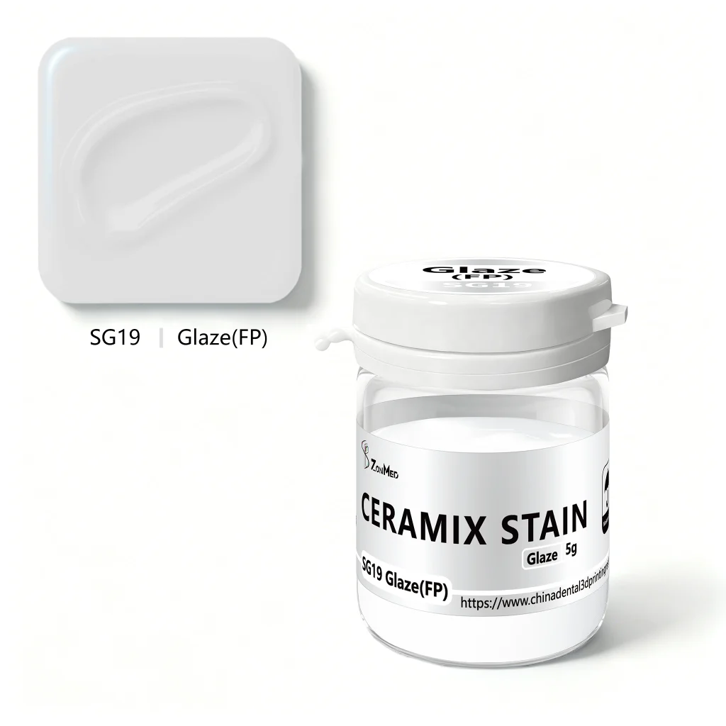ZonMed Ceramix Stain SG19 Glaze(FP) - Fluorescent Dental Glazing Paste for Natural Aesthetics