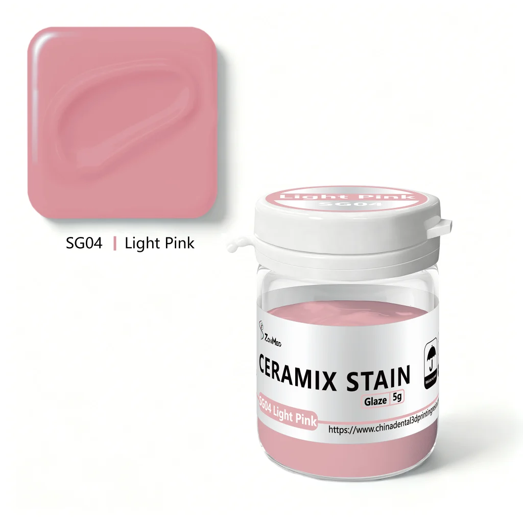 ZonMed Ceramix Stain SG04 Light Pink - Professional Dental Gingival Coloring Paste