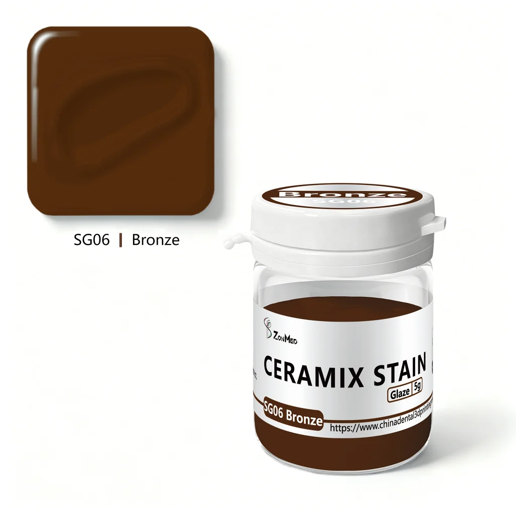 ZonMed Ceramix Stain SG06 Bronze - Professional Dental Ceramic Coloring Paste