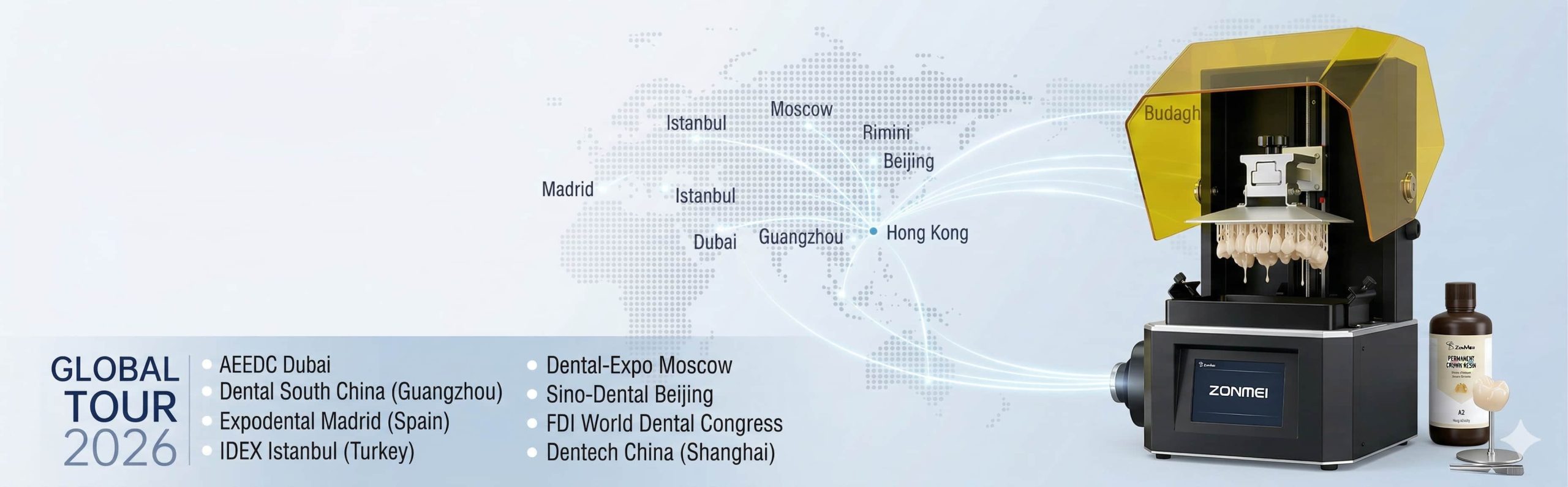 Zonmed dental R&D laboratory progress, featuring high-quality bio-resin for 3D printing