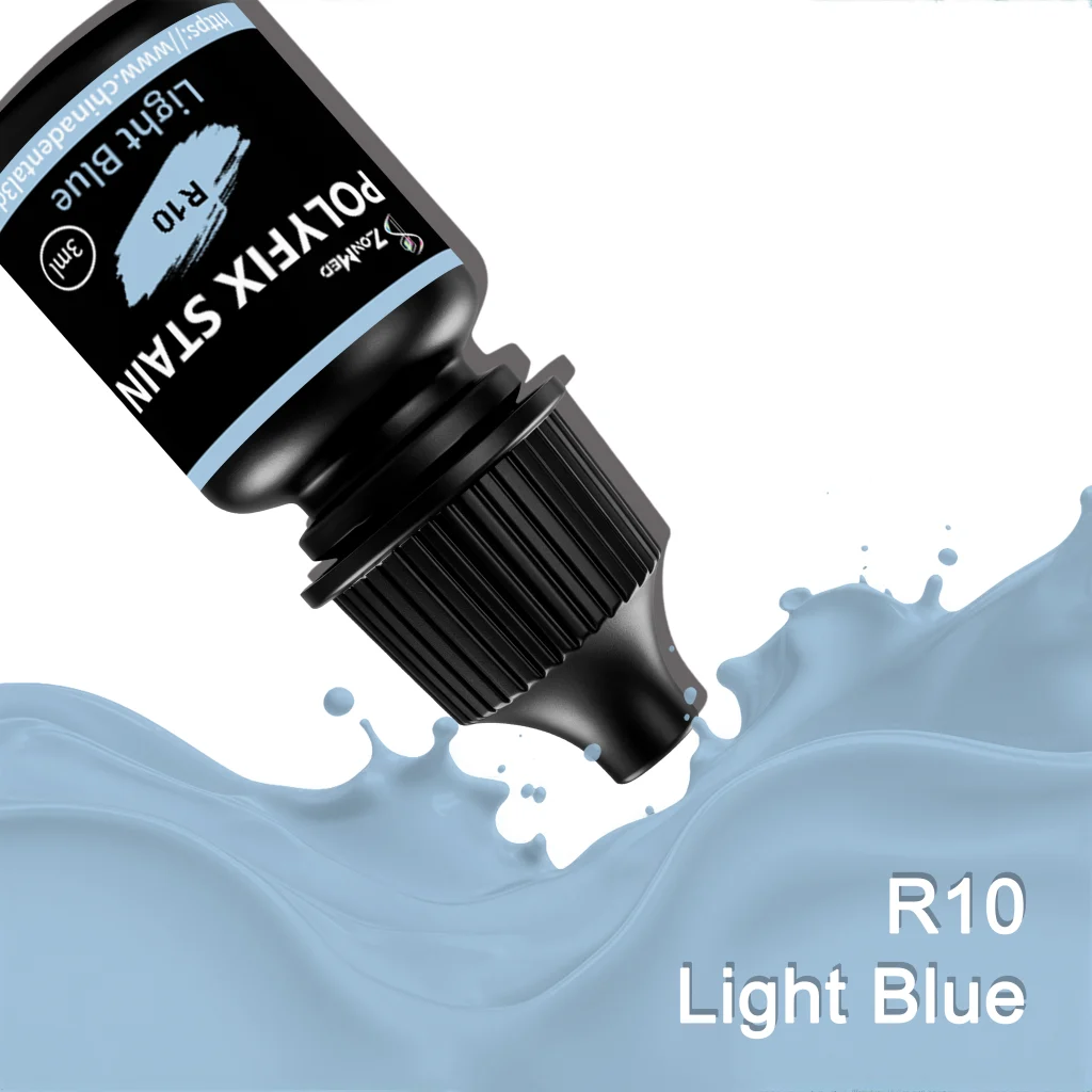 Zonmed PolyFix™ Dental Staining Resin - R10 Light Blue for Enamel Effect Characterization