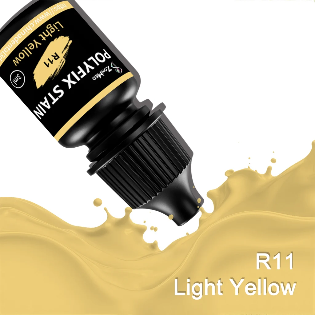 Zonmed Polyfix Stain R11 Light Yellow Ceramic Staining Liquid