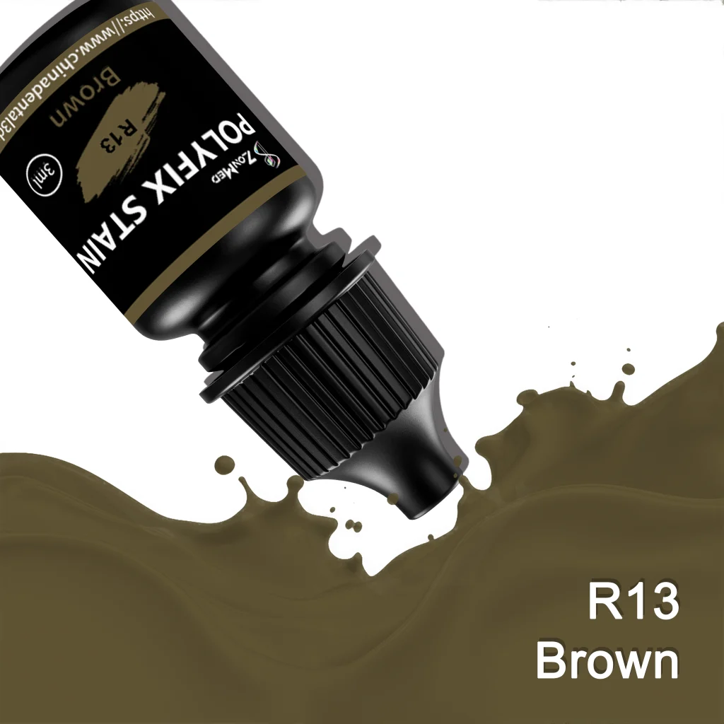 Zonmed Polyfix Stain R13 Brown Ceramic Staining Liquid