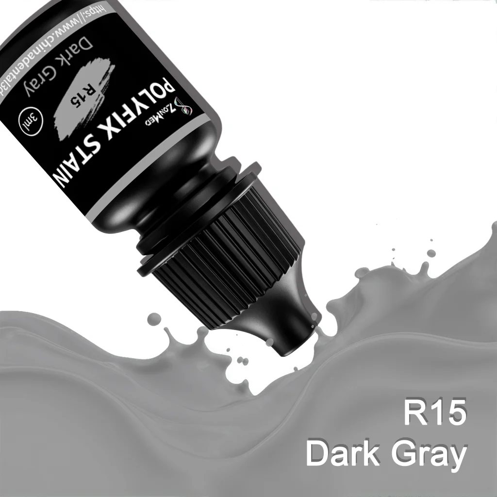 Zonmed Polyfix Stain R15 Dark Gray Ceramic Staining Liquid