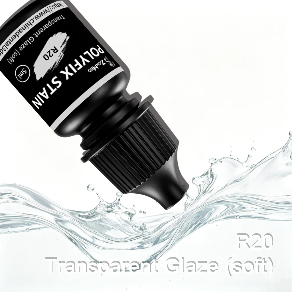 Zonmed Transparent Glaze Soft Dental Resin and Ceramic Glazing Material
