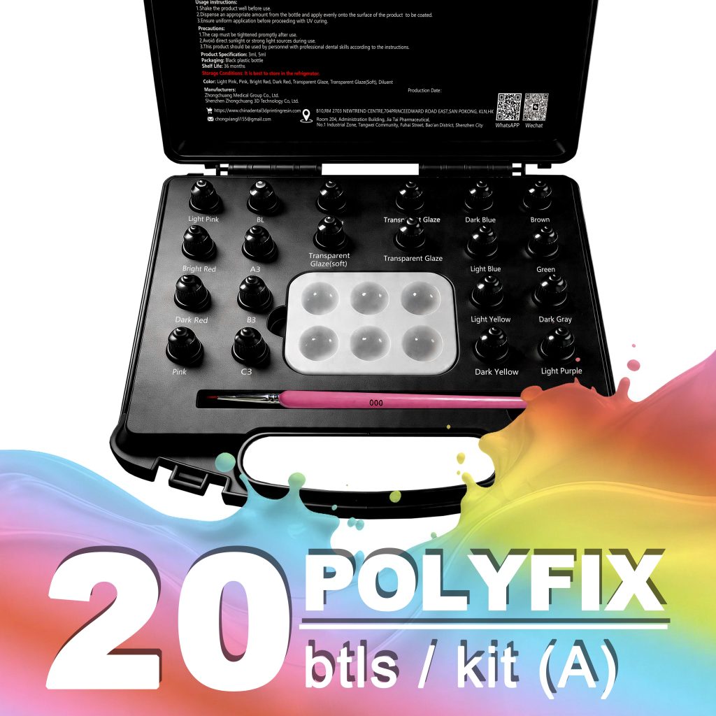 PolyFix™ Dental Resin Staining & Glazing System (Complete Kit)
