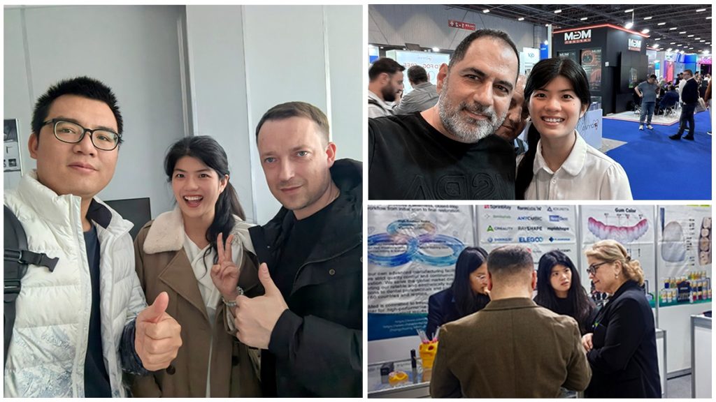 Zonmed dental materials team networking with partners at the 2026 Russia Dental Exhibition