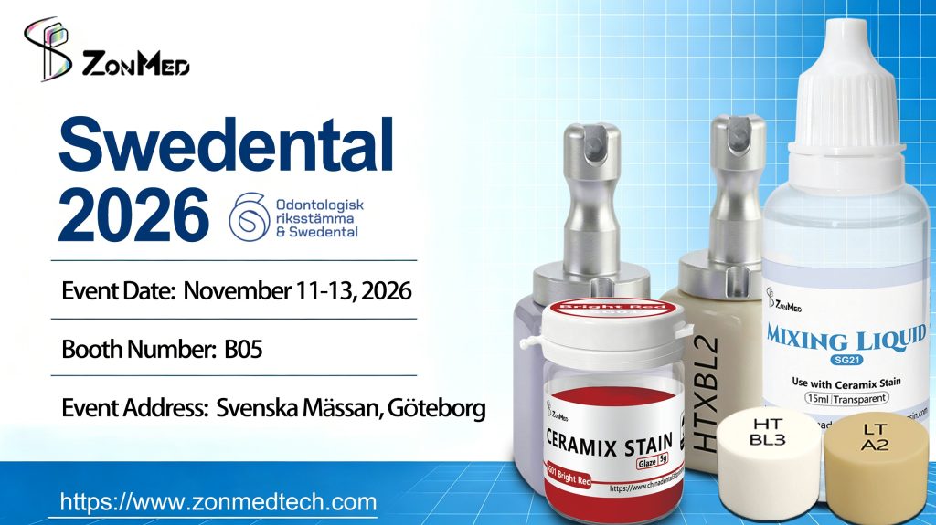 Zonmed Swedental 2026 Exhibition Gothenburg Sweden Booth B05 Dental Materials and Consumables