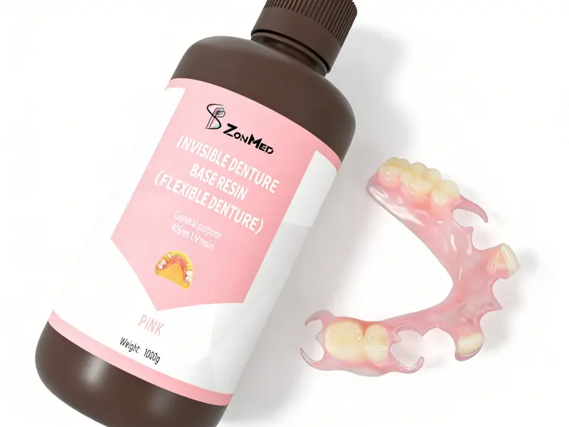 Zonmed flexible dental resin for 3D printed denture base