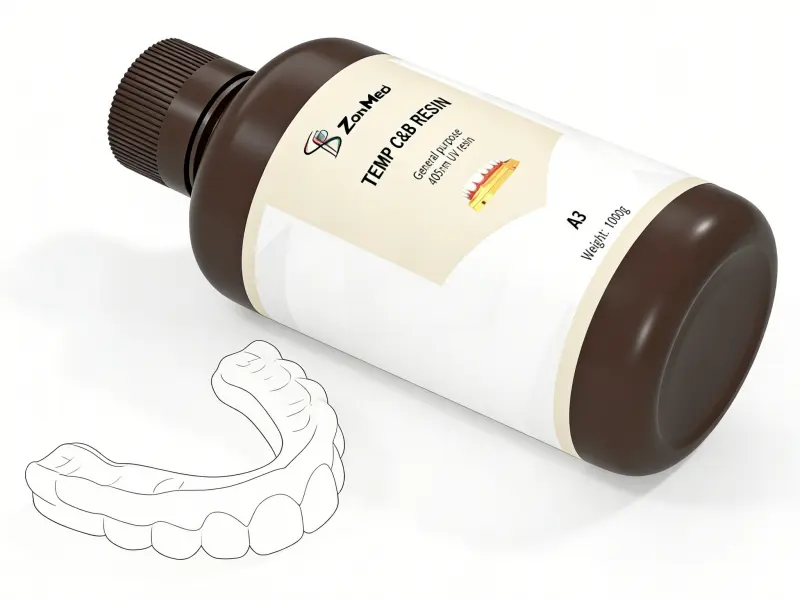 Zonmed dental 3D printing resin bottle for clear aligners