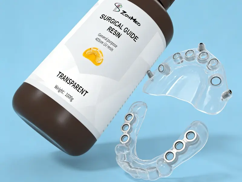 Zonmed surgical guide dental 3D printing resin bottle and guide